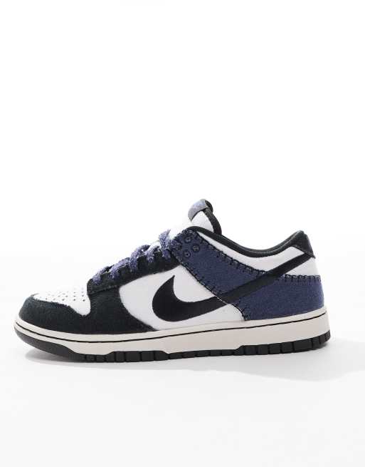 Nike Dunk Low Retro sneakers in navy and white, 5 of 5