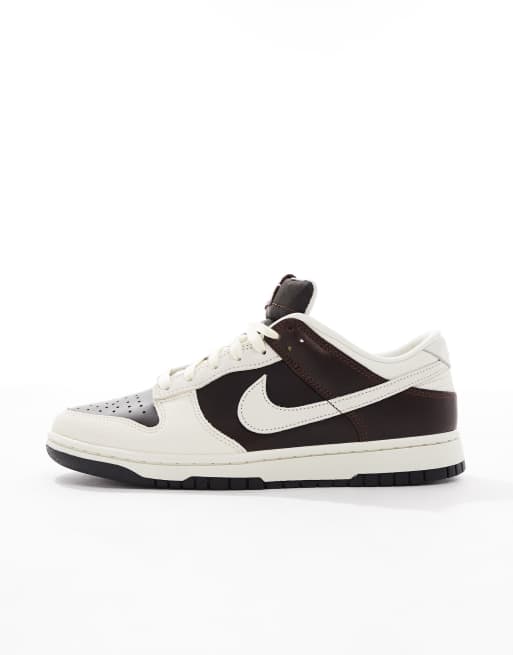 Nike Dunk Low Retro sneakers in off white and brown
