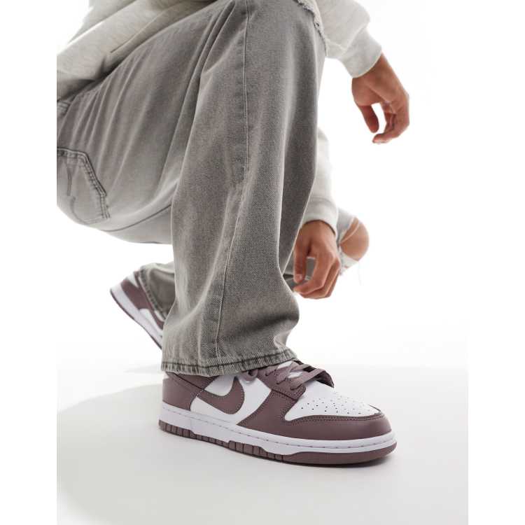 Nike Dunk Low Retro sneakers in taupe and white | ASOS