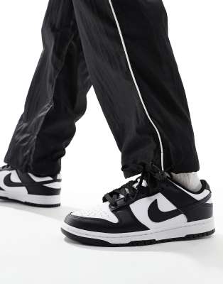 Nike Dunk Low Retro Sneakers In White And Black