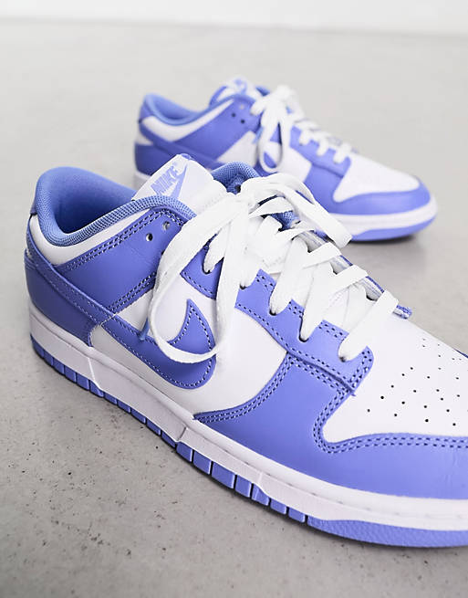 Nike Dunk Low Retro sneakers in white and blue | ASOS