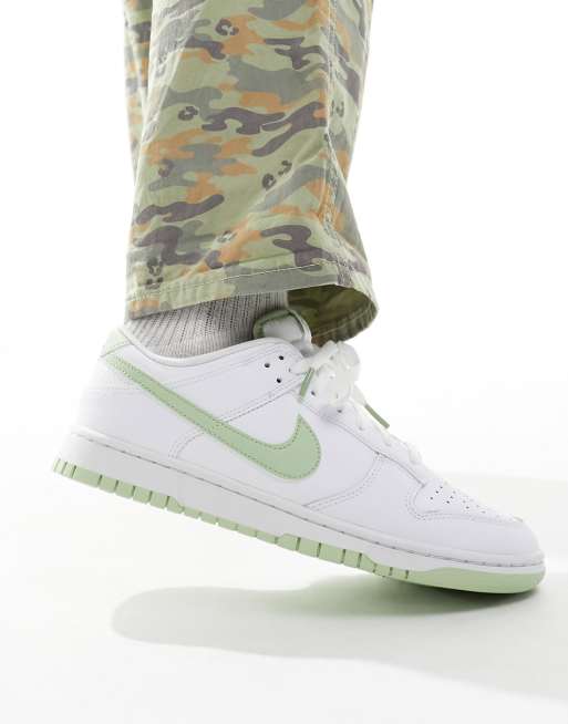 Nike Dunk Low Retro sneakers in white and sage