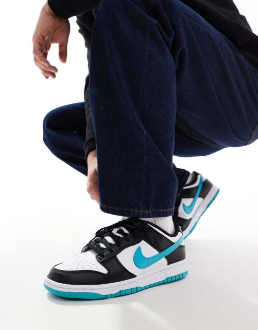 Blue black and white nikes clearance
