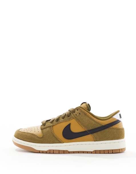 Nike - Dunk Low Retro - Sneakers kaki e bianco sporco - view 1