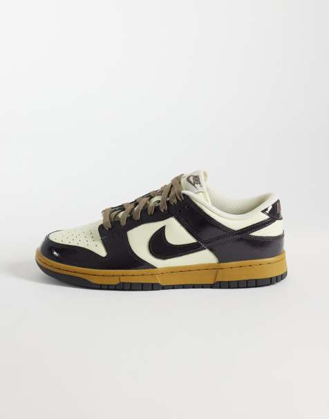 Nike Dunk Low Retro trainers in brown & off white - view 1