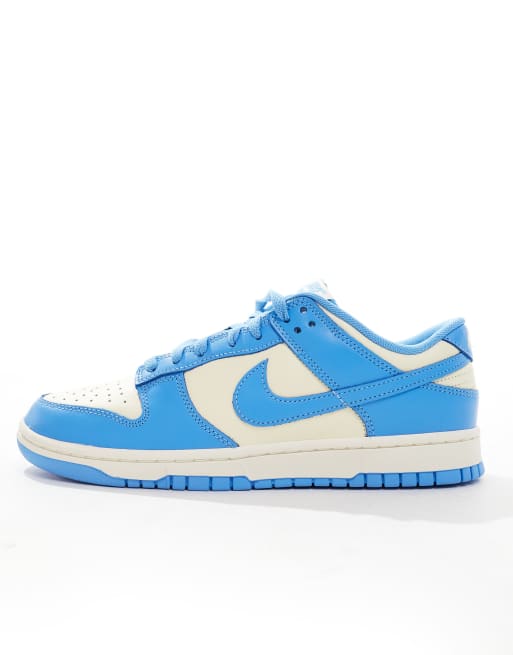 Nike Dunk Low Retro trainers in light blue and white, 2 of 5