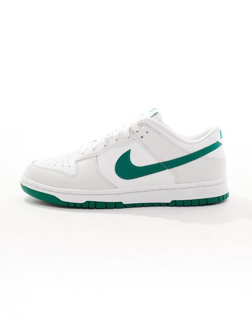 Nike Dunk Low Retro trainers in off white and green