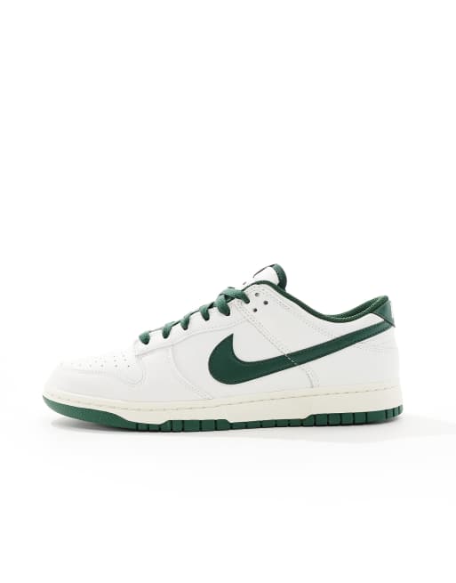 Nike Dunk Low Retro trainers in off white and green, 2 of 5