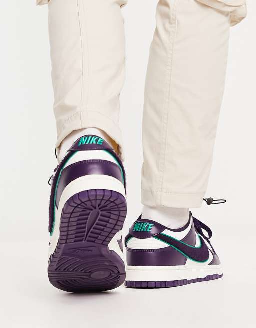 Nike dunk low retro university trainers in grand purple