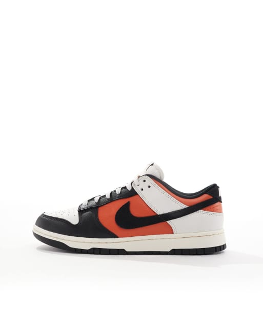 Nike Dunk Low Retro Vintage Coral sneakers in black white and orange ASOS