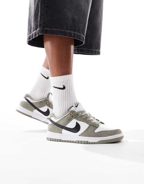 Nike – Dunk Low Retro – Zielone buty sportowe unisex - view 1