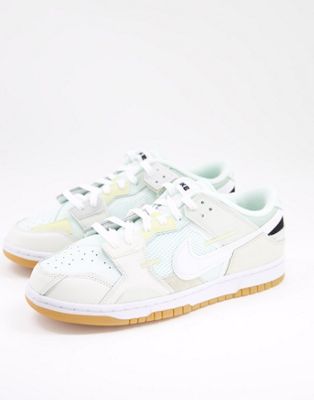 Nike Dunk Low 'Scrap' trainers in off white