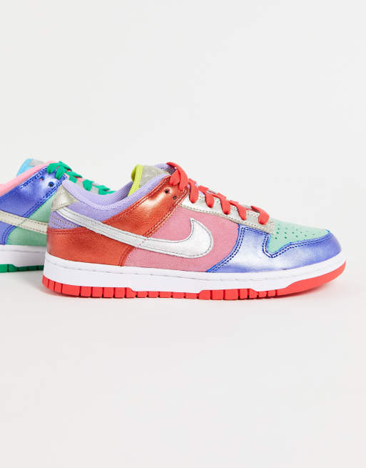 Nike – Dunk Low SE – Starkt flerfärgade träningsskor