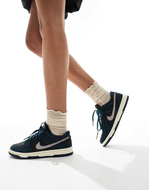 Nike – Dunk Low SEA – Denim-Sneaker in Dunkelblau ASOS