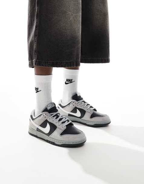 Nike – Dunk Low – Sneaker in Grau und Weiß - view 1