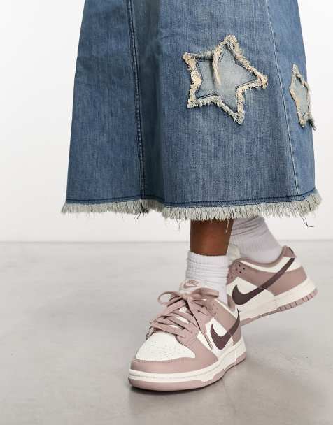 Nike – Dunk Low – Sneaker in Lila und Weiß - view 1