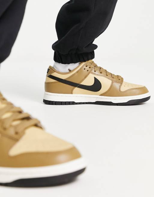 Nike – Dunk Low – Sneaker in Sesambeige und Treibholzbraun, 3 von 4