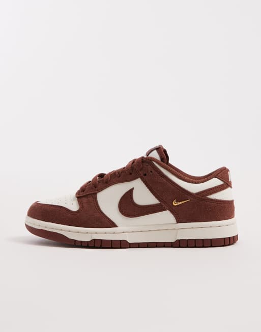 Nike – Dunk Low – Sneaker in Weiß und Dunkelbraun, 2 von 5