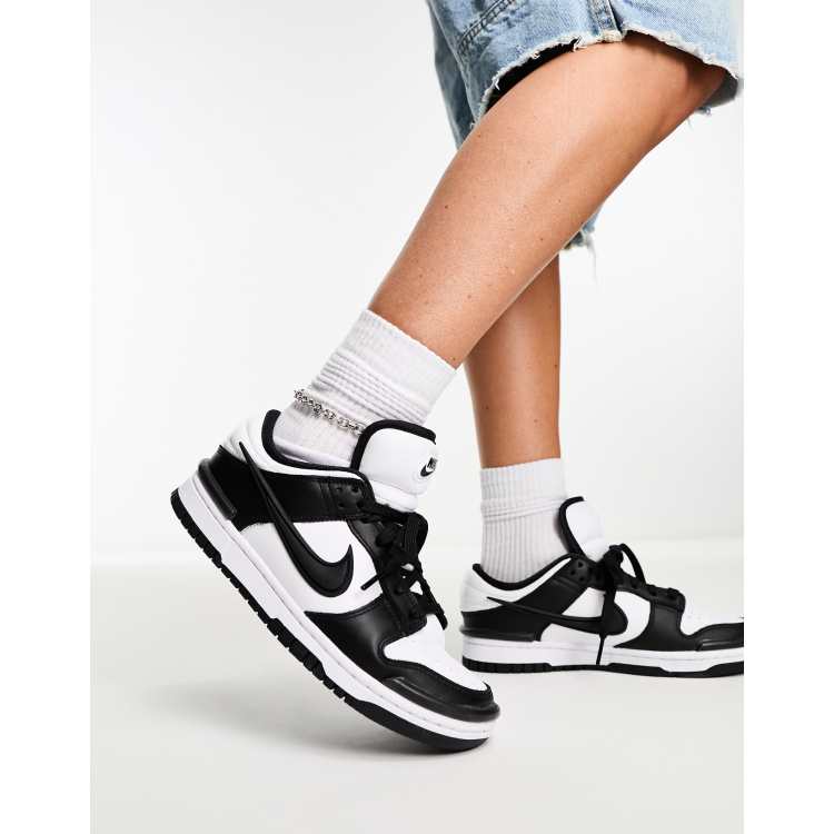 NIKE DUNK LOW WOMENS BLACK WHITE – ENDLESS