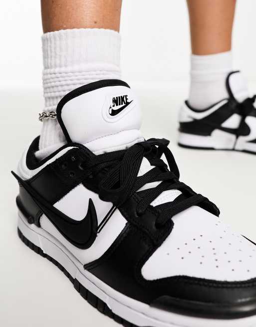 Nike Dunk Low sneakers in black iridescent, 3 of 4