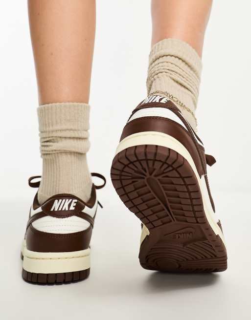 Nike Dunk Low sneakers in brown and off white , 2 of 4
