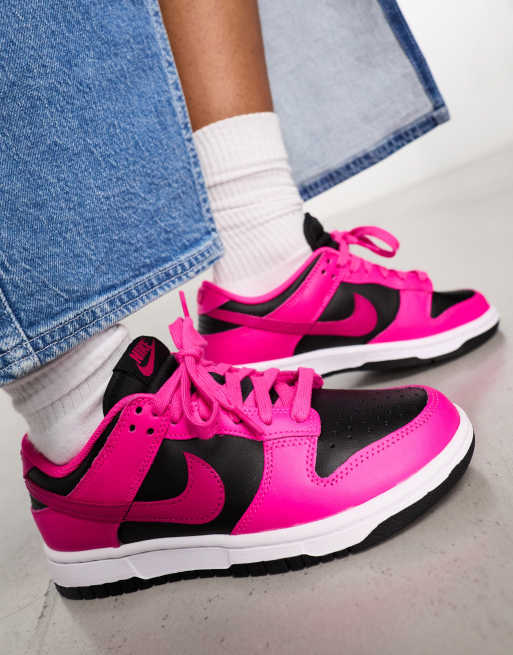 Pink 2024 black nikes