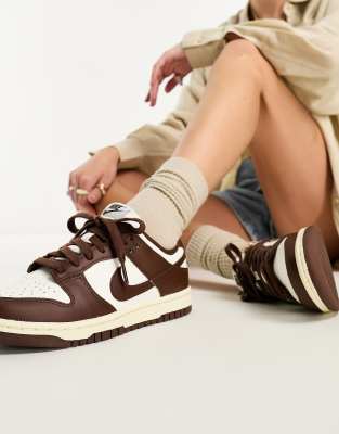 Nike Dunk Low Sneakers In Brown