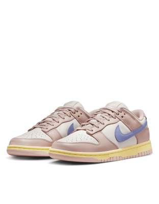 Nike Dunk Low sneakers in pink and purple | ASOS