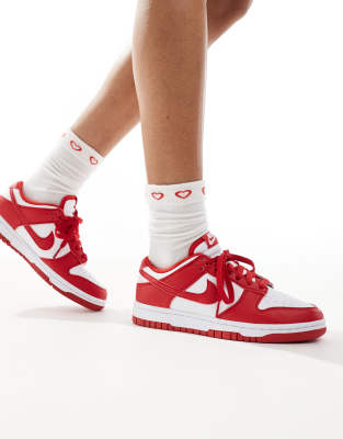 Nike Dunk Low Sneakers In White