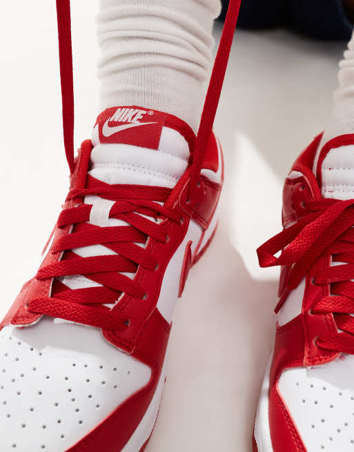 スニーカー Nike Dunk Low Disrupt 'White Gym Red' WMNS 2020 AW 20 Nike Dunk Low Disrupt Release at OVERKILL | Hypebae