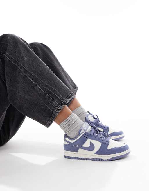 Nike - Dunk Low - Sneakers in wit en blauw, 5 van 5