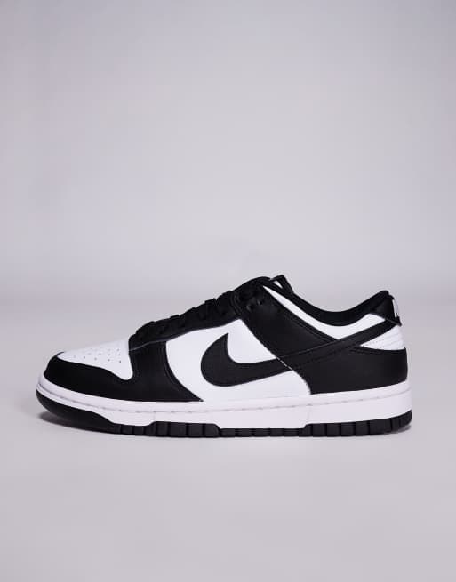 Nike Dunk Low Sneakers unisex basse bianche e nere ASOS