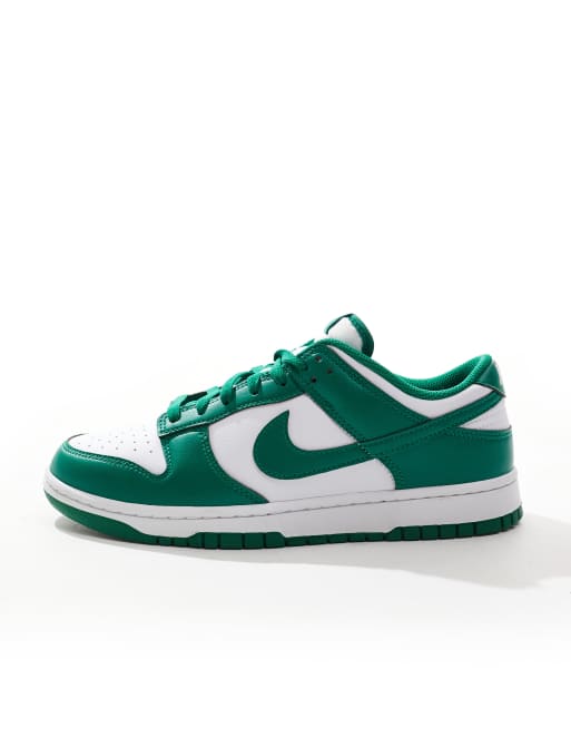 Nike Dunk Low Sneakers verdi e bianche ASOS
