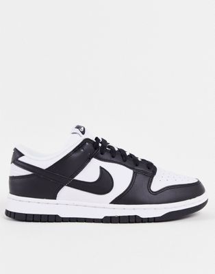Nike Dunk Low sustainable trainers in white and black
