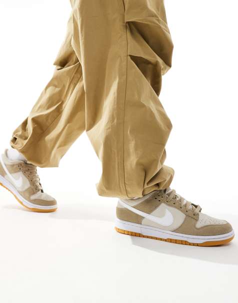 Nike Dunk low trainers in cream and orewood brown - view 1