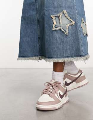 Nike Dunk Low trainers in off white and taupe | ASOS