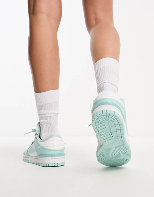 Mint green hot sale running shoes