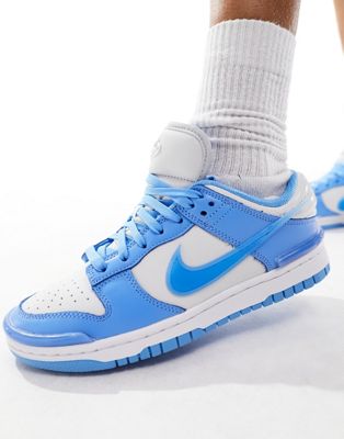  Dunk low twist trainers in baby blue and white