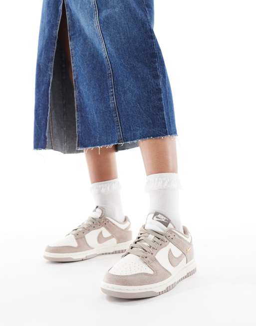 Nike – Dunk Low – Vita och beige träningsskor , 5 av 5