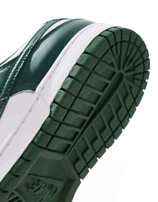 Nike – Dunk Low – Zielono-białe buty sportowe przed kostkę w