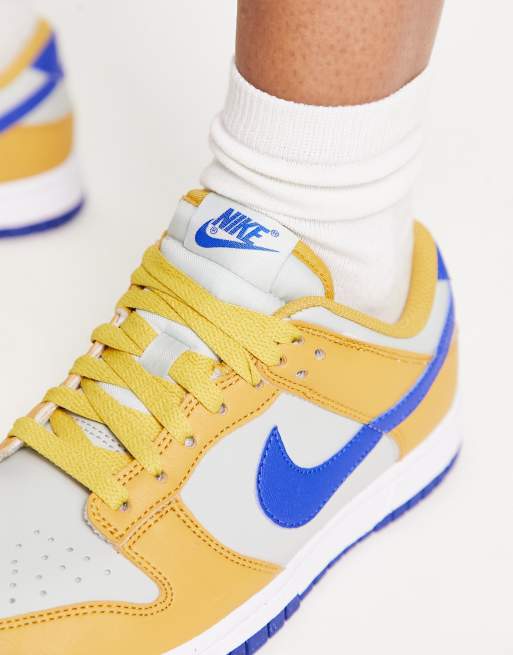 Nike Dunk Next Sneakers color oro e blu reale ASOS