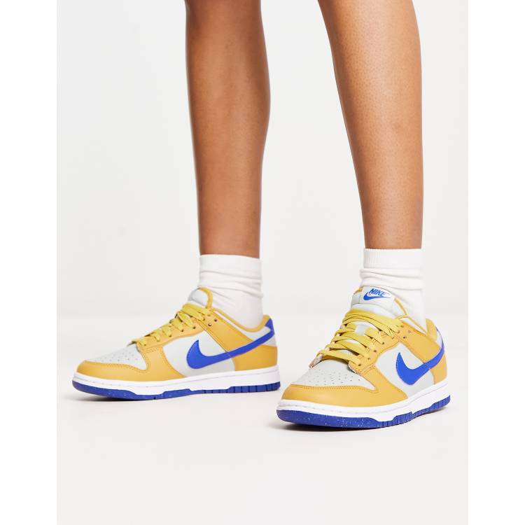 Blue and store gold gym shoes