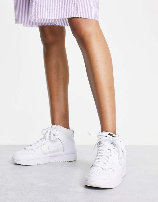 Nike Dunk Rebel Baskets montantes Blanc ASOS