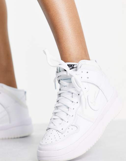 Nike blanche montante online femme