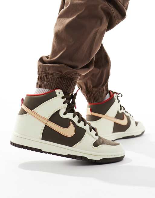 Nike dunk high outlet brown