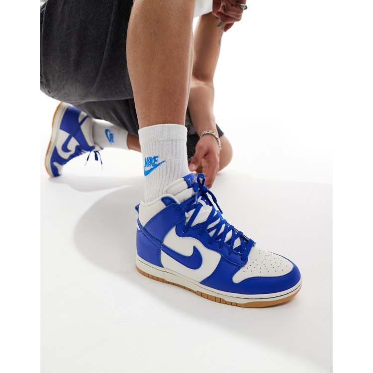 Nike Dunk SE Sneakers alte color bianco e blu ASOS