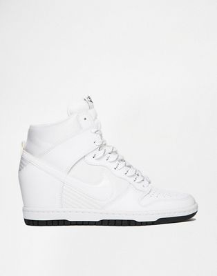 white wedge sneakers nike