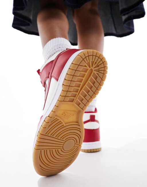 Nike dunk alte donna rosse clearance