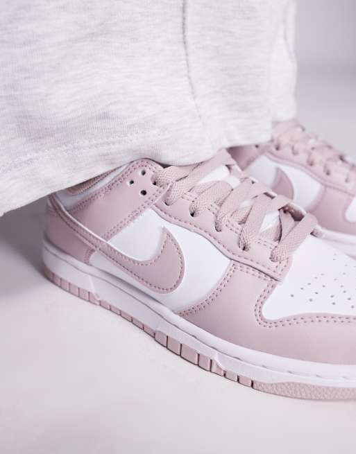 Nike - Dunk - Sneakers basse bianche e rosa, 4 di 5