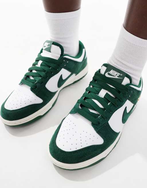 Nike Dunk Sneakers basse bianche e verdi ASOS